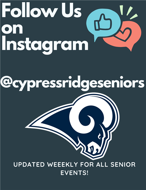 Follow @cypressridgeseniors on Instagram.